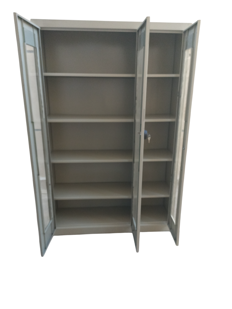 Armoire vitrées 03 portes avec 05 étagères en acier- AR04 – Image 2