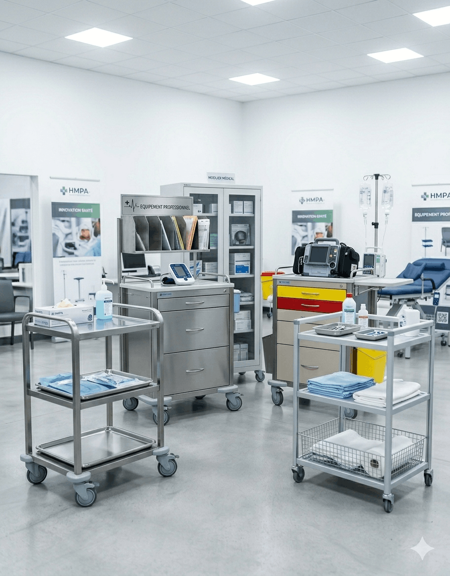 Lit médical et mobilier hospitalier
