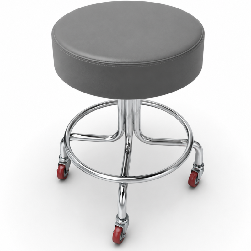 Tabouret médical à vis S/D chromé- TB04