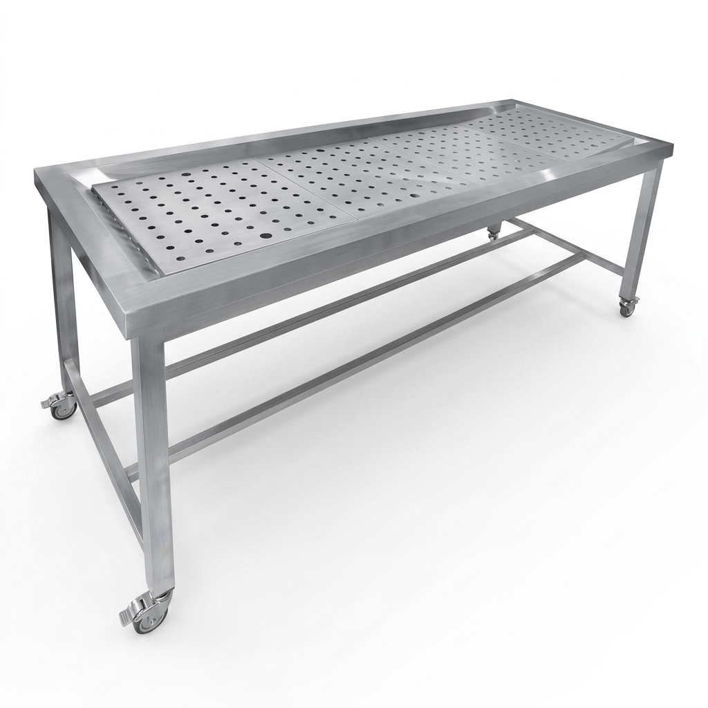 Table de Lavage Mortuaire (plateau perforé)- EM02