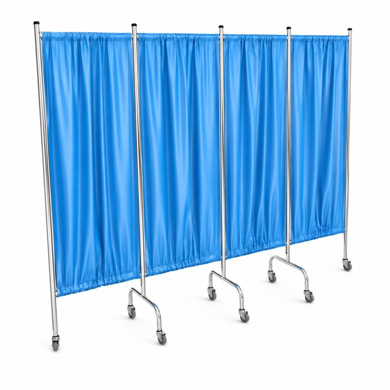 Paravent Médical Pliable à 4 Volets chromé- PV08