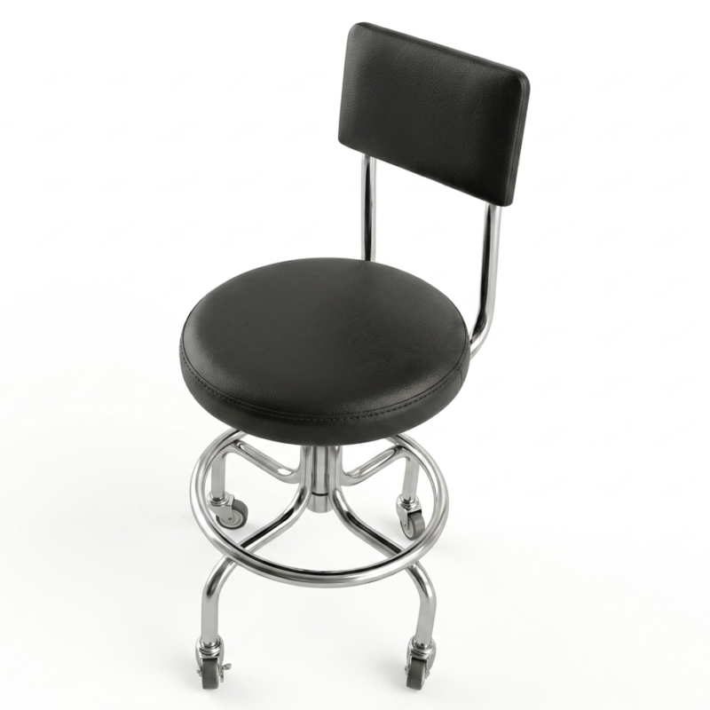 Tabouret médical à vis A/D chromé- TB02